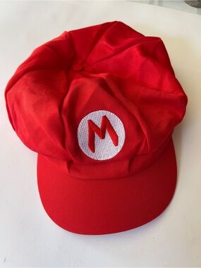 Nintendo Red Kids Mario-Style Cap with White 'M' Patch